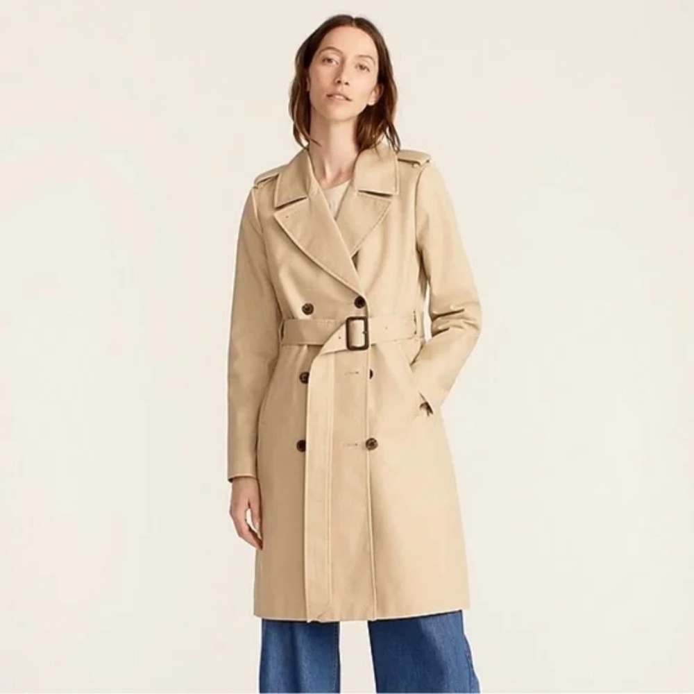 J.Crew Tan Trench Coat